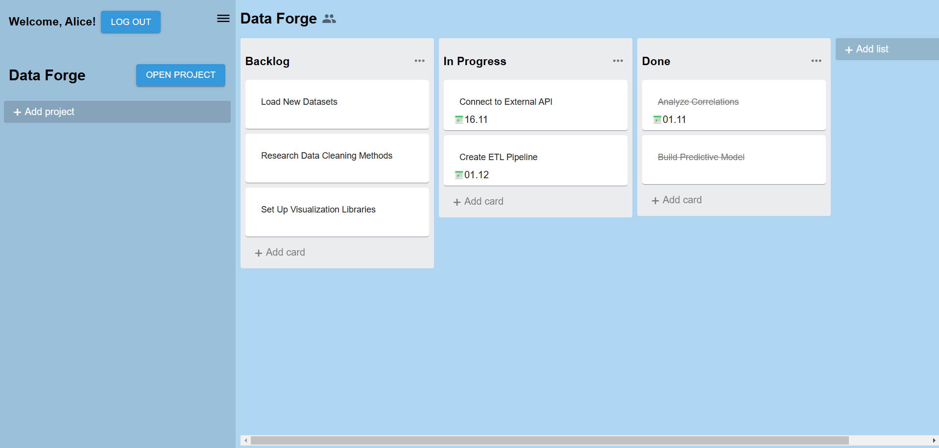 Task manager app
